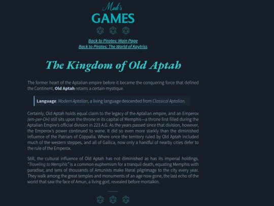 pirates/Kaytriss-07-The-Ancient-Kingdom-of-Old-Aptah screenshot