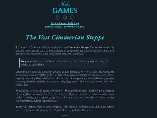 pirates/Kaytriss-08-The-Vast-Cimmerian-Steppe screenshot