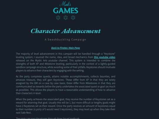 pirates/Pirates-05-Character Advancement screenshot