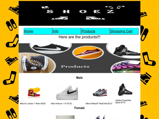 products screenshot