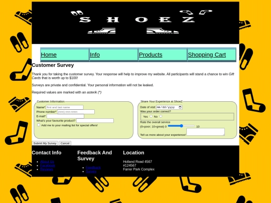 survey screenshot