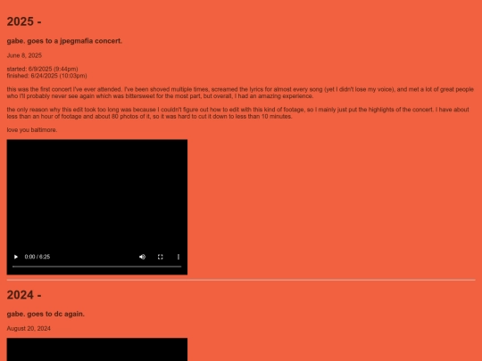 iframes/showcase/vlogs screenshot