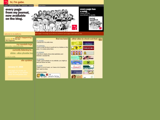 socials screenshot