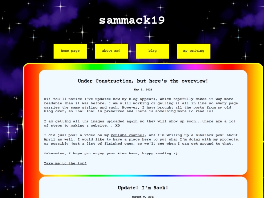 blog screenshot