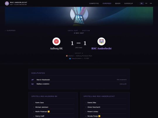 matches/uefa-cup/2007-2008/match08112007aalborgbkrscanderlecht screenshot