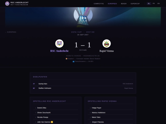 matches/uefa-cup/2007-2008/match20092007rscanderlechtrapidvienna screenshot
