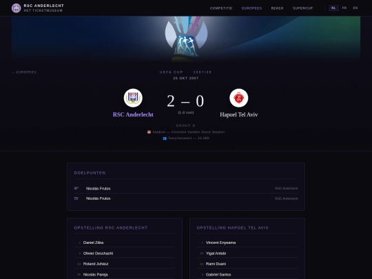 matches/uefa-cup/2007-2008/match25102007rscanderlechthapoeltelaviv screenshot
