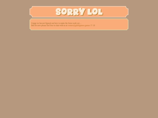 sorry screenshot