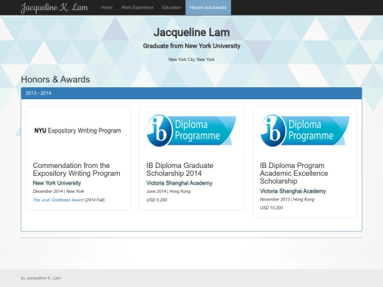 awards screenshot