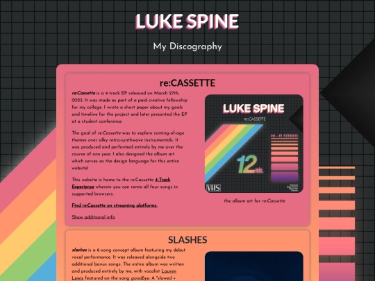 discography screenshot