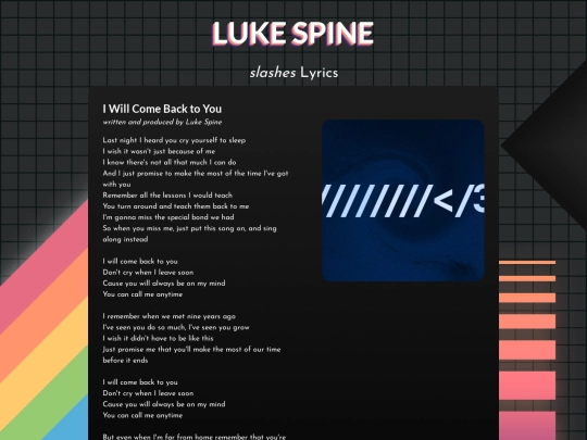 lyrics/iwillcomebacktoyou screenshot