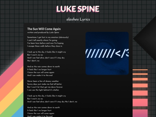 lyrics/thesunwillcomeagain screenshot