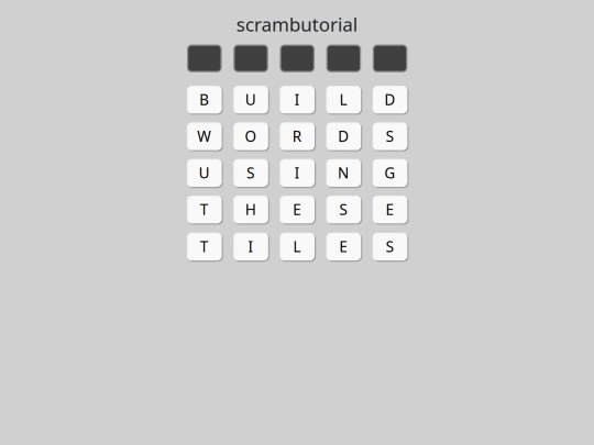 scrambordle/t screenshot