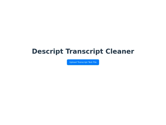 transcript-cleaner screenshot