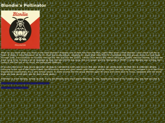 Music Reviews/Review 13, Pollinator/rev13 screenshot