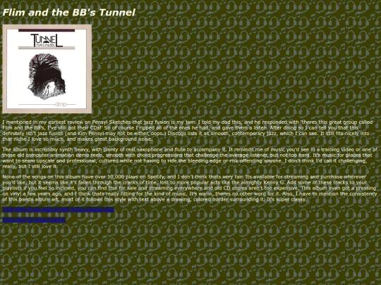 Music Reviews/Review 16, Tunnel/rev16 screenshot