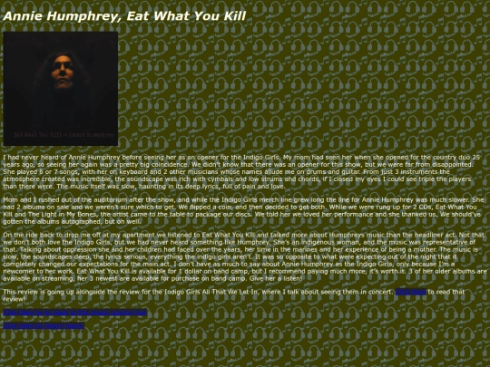 Music Reviews/Review 17, Eat What You Kill/rev17 screenshot