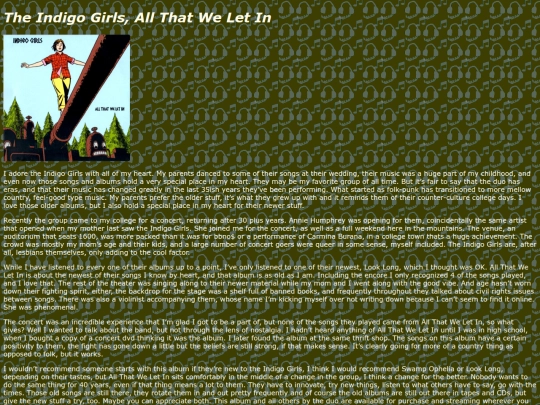 Music Reviews/Review 18, All That We Let In/rev18 screenshot
