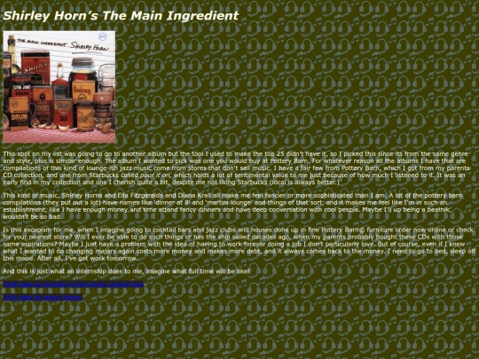Music Reviews/Review 24, The Main Ingredient/rev24 screenshot
