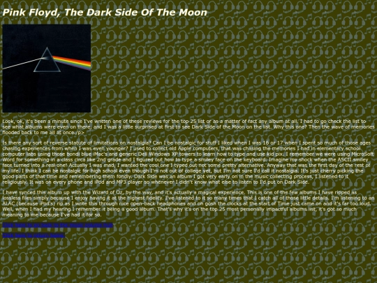 Music Reviews/Review 36, Dark Side/rev36 screenshot
