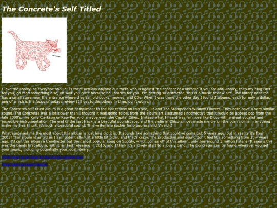 Music Reviews/Review 6, The Concretes/Rev6 screenshot