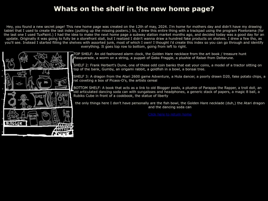 Secret Corner/index5shelf screenshot