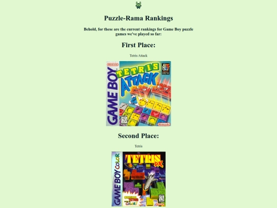 gameboy/rankings screenshot