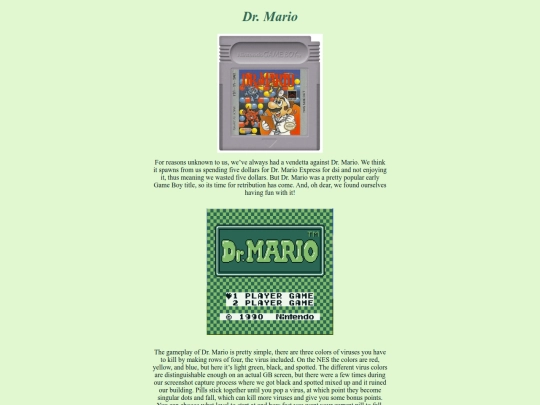 gameboy/rev13, dr mario/rev13 screenshot