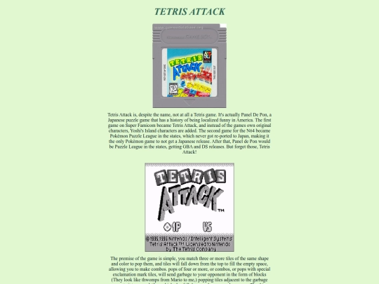 gameboy/rev21, tetris attack/rev21 screenshot