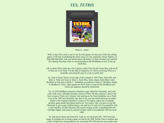 gameboy/rev5, tetris/rev5 screenshot