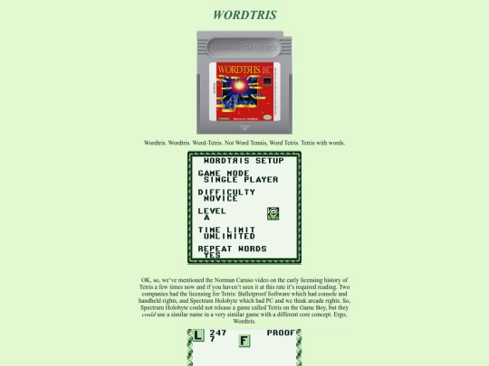gameboy/rev7, wordtris/rev7 screenshot