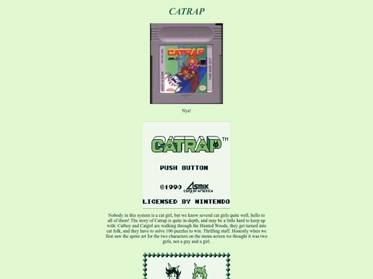 gameboy/rev9, catrap/rev9 screenshot