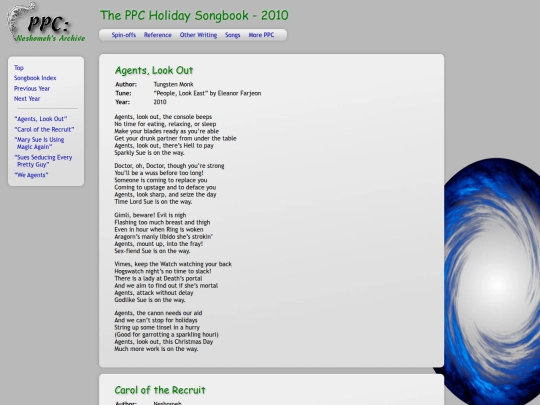 songbook/2010 screenshot