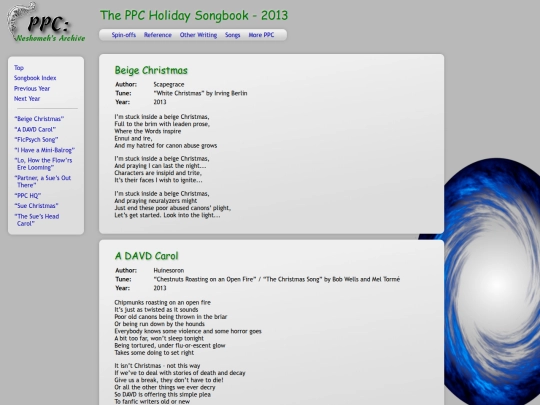 songbook/2013 screenshot