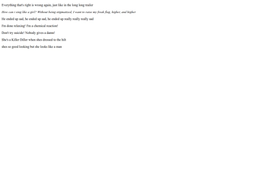 lyrics screenshot