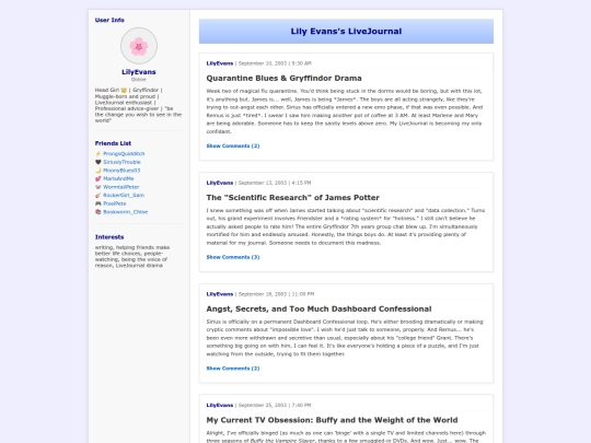 expanded/lilyevans_livejournal screenshot