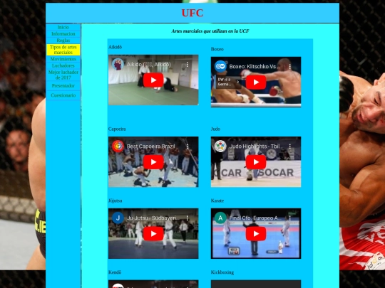 tiposdeartesmarciales screenshot