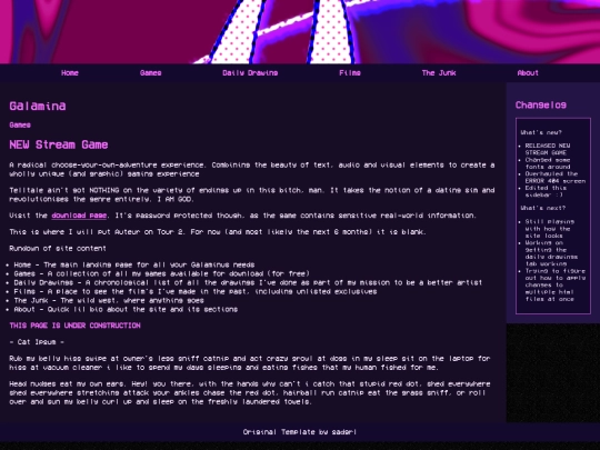 games screenshot