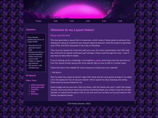 sadgrl_layout_test screenshot