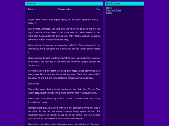 chapters/Advice screenshot