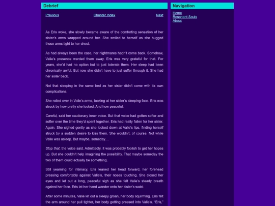 chapters/Debrief screenshot
