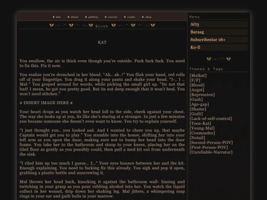 stories/writing/Divot screenshot
