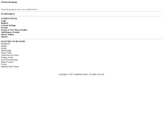 roadmap screenshot