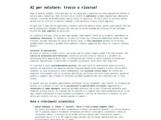 Teaching/ai_valutazione screenshot