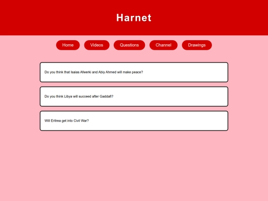 questions screenshot