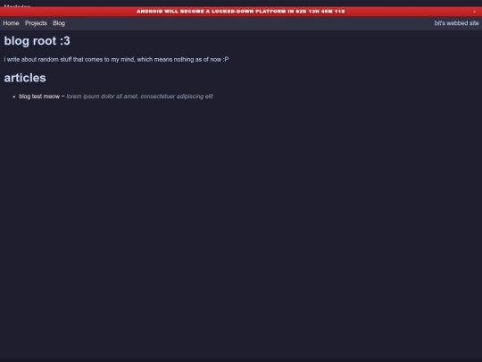 blog screenshot