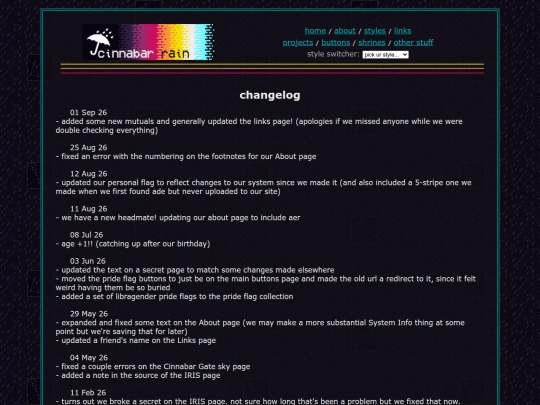 changes screenshot