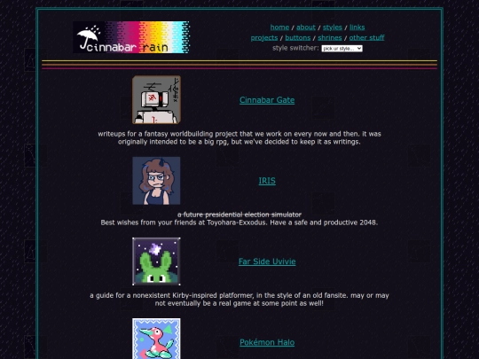 projects screenshot