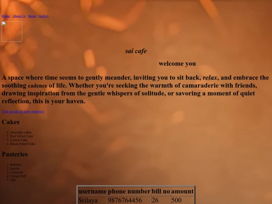 cafe screenshot