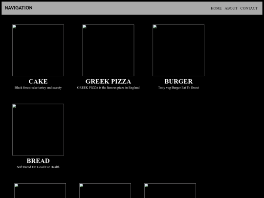 foodwebsite/home screenshot